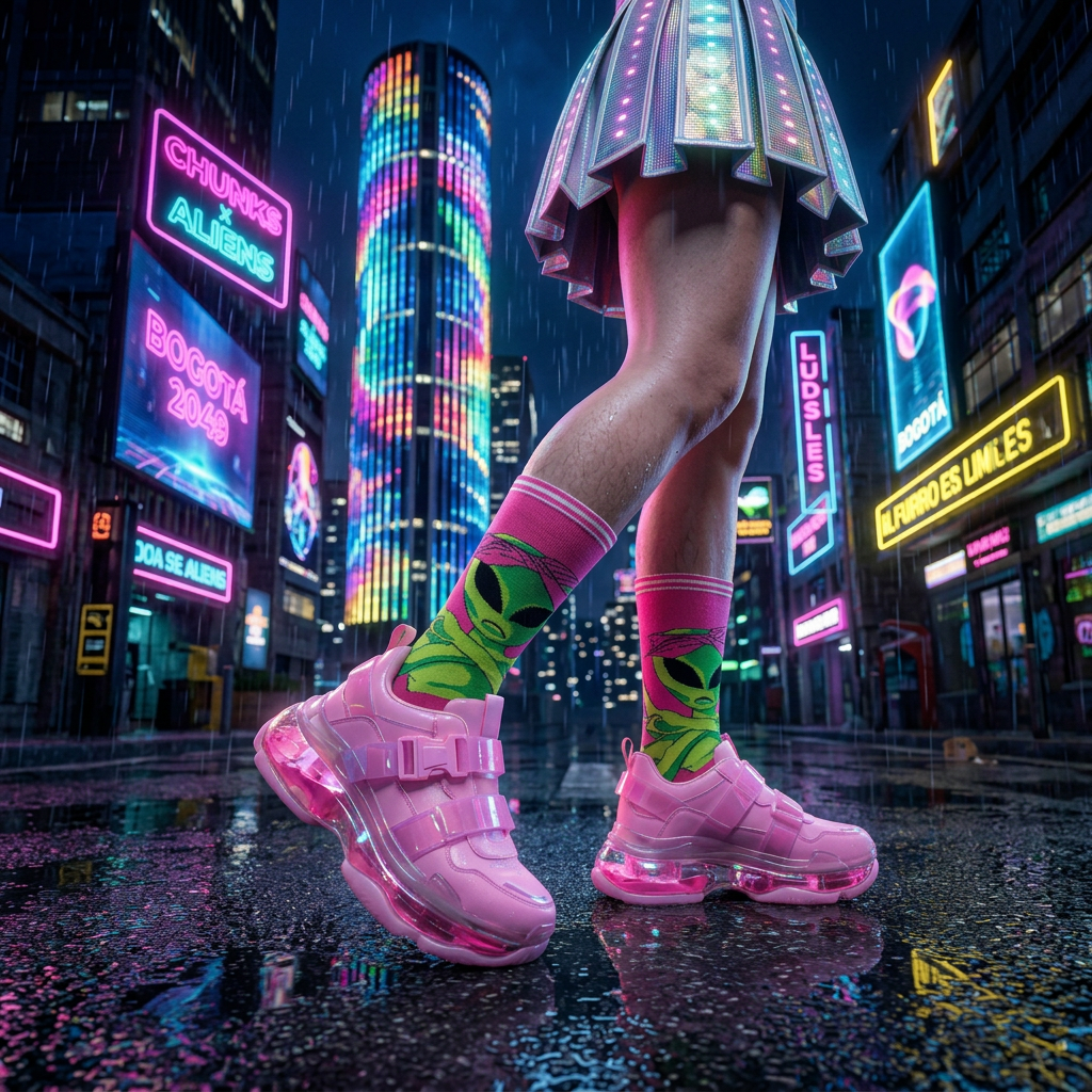 Medias Pink Allien