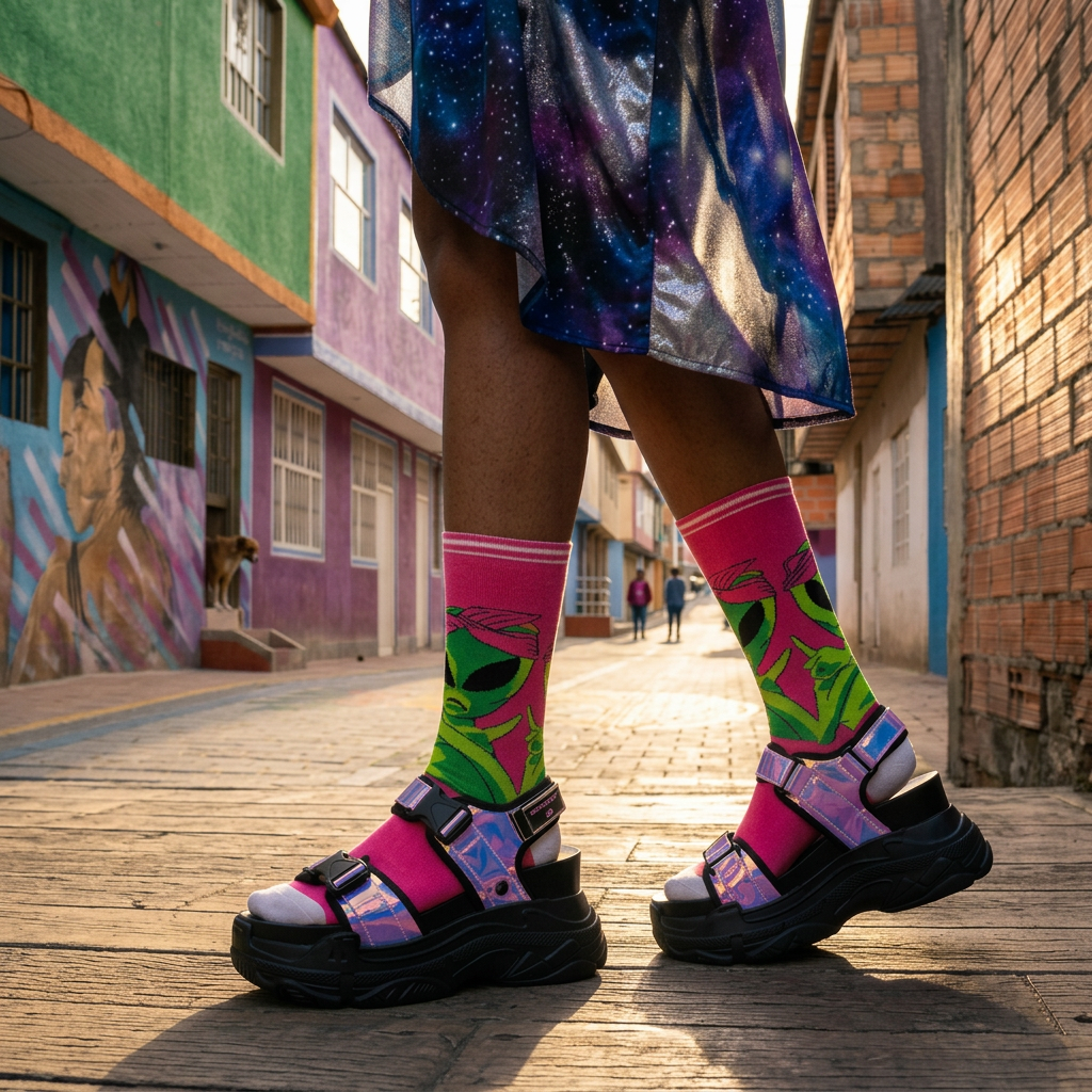 Medias Pink Allien