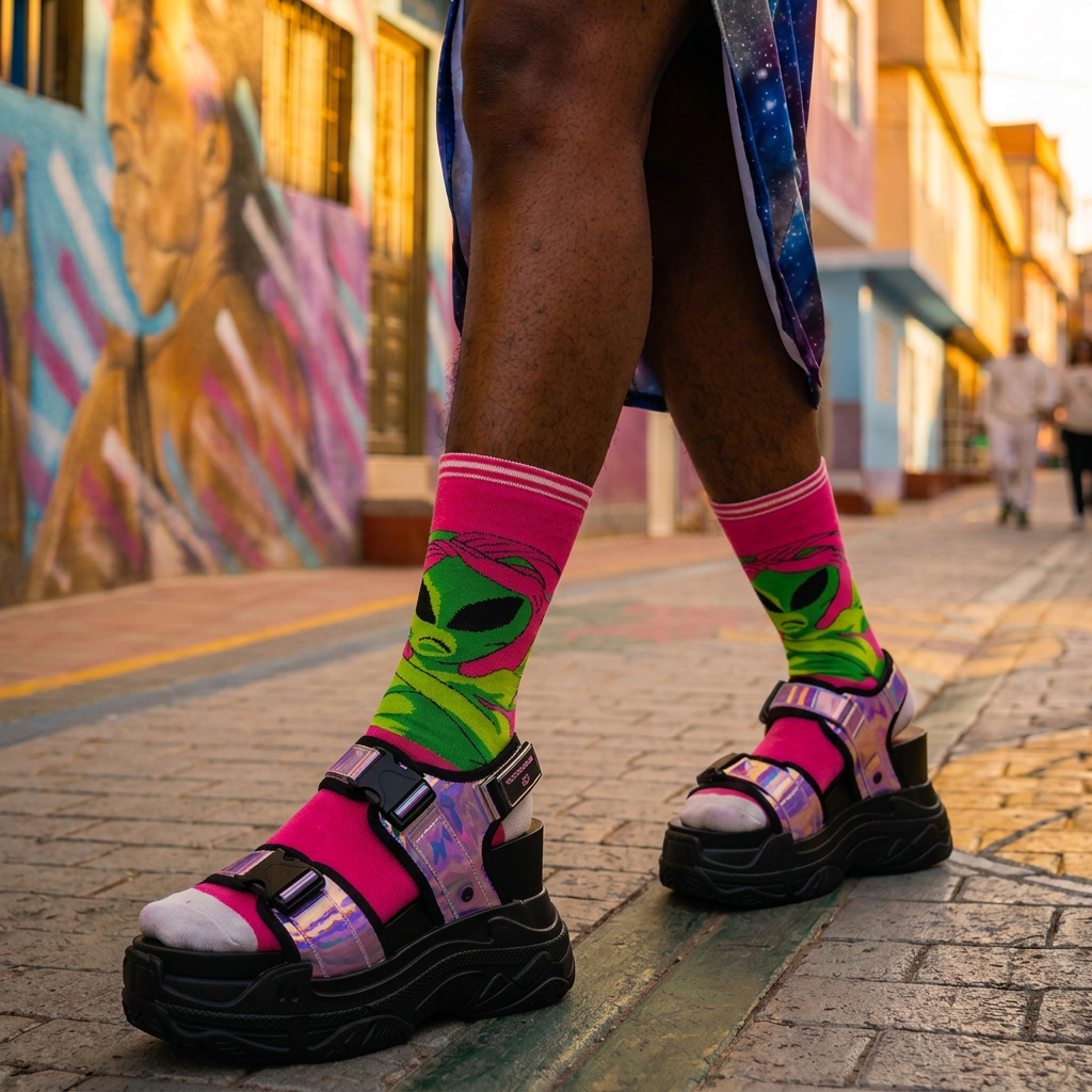 Medias Pink Allien